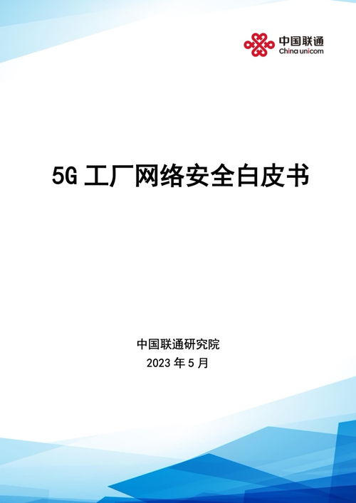 中国联通研究院5G工厂网络安全白皮书 网络与信息安全软件开发